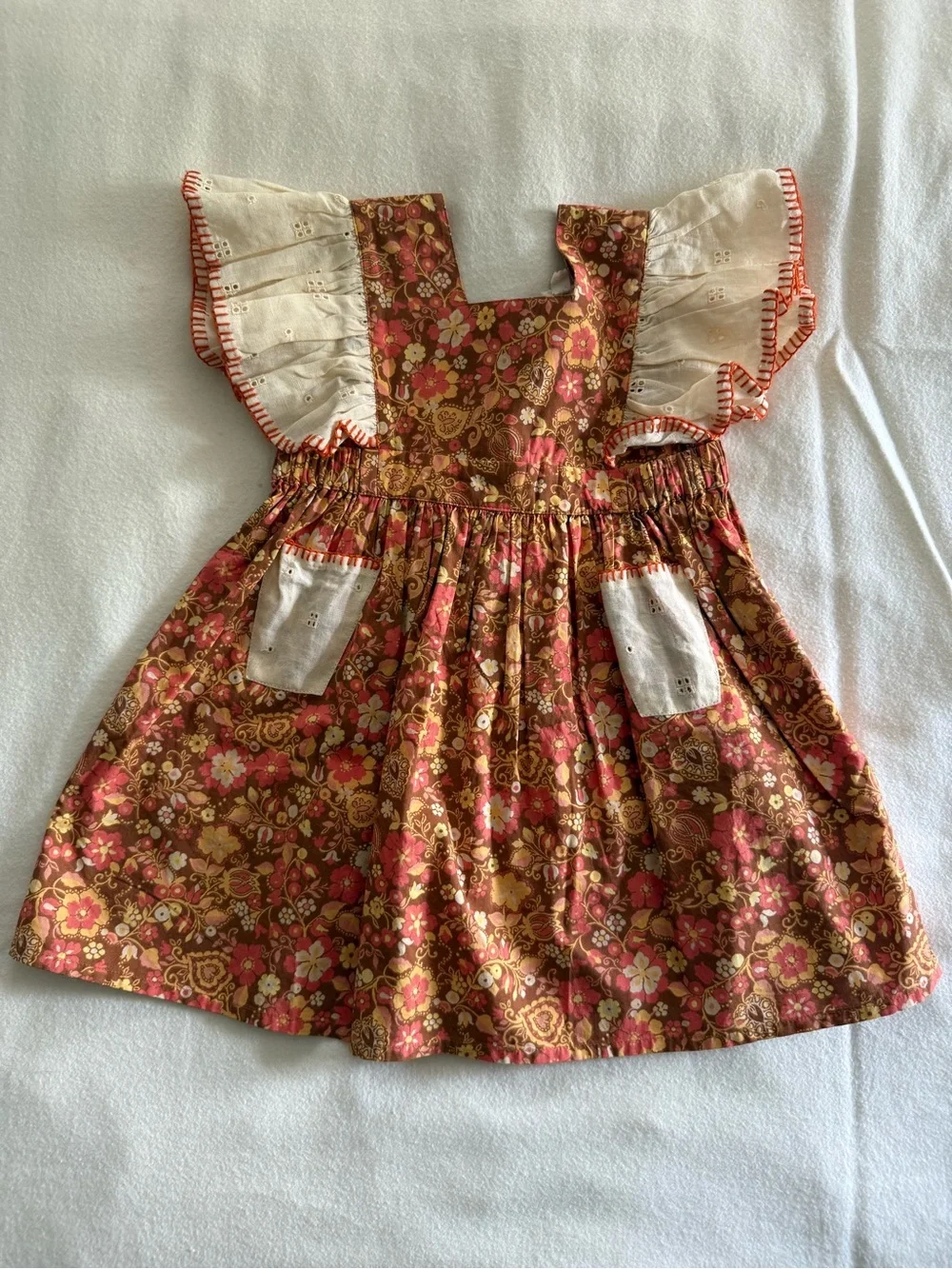 Apolina Apolina Ursina Frill Pinafore, 2-3Y